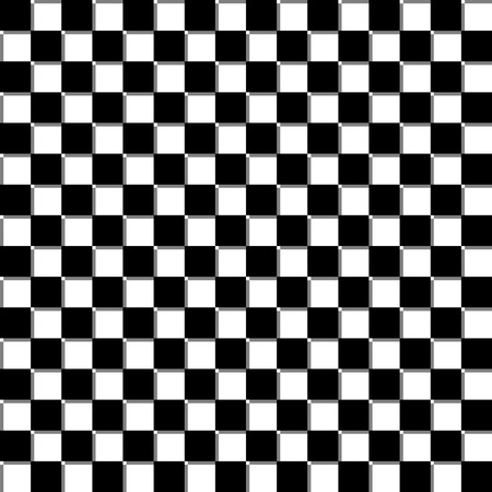 Classic abstract seamless pattern. Black and white background.Vector illustration. Simple  monochrome geometric wallpaper with squares.のイラスト素材
