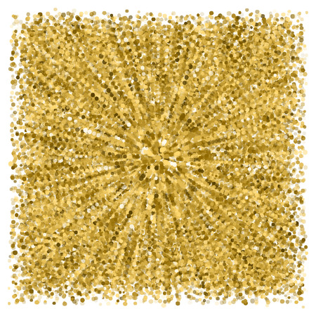 Abstract  modern poster with golden confetti.  Vector illustration.Shiny cover.  Festive  glitter banner.のイラスト素材