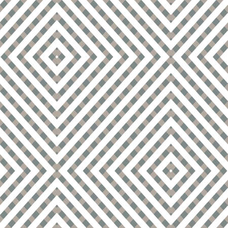 Geometric seamless pattern with rhombs. Abstract vector diamond net. Striped artistic illustration for fabric design, wallpaper, decorative paper, web design, templates, collages.のイラスト素材