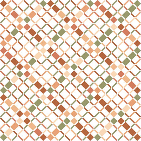 Geometric pastel seamless pattern with rhombs. Abstract vector diamond art. Colorful artistic illustration for fabric design, wallpaper, decorative paper, web design, background, postcard.のイラスト素材