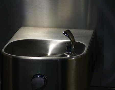 Stainless Steel Drinking Fountain           の写真素材