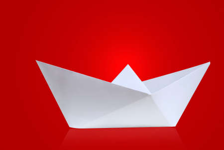 Paper shipの写真素材