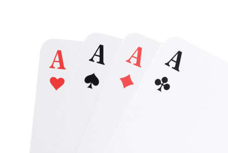 Playing cards. Shot was taken in a studio. Use it for conceptsの写真素材
