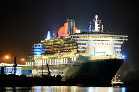 Luxury Liner in Hamburg, germany.の写真素材