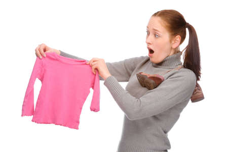 Full isolated studio picture from a young motherの写真素材