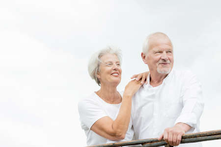 Active and happy senior couple