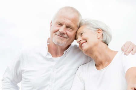 Active and happy senior coupleの写真素材