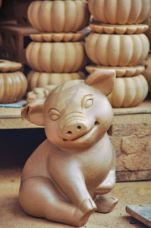 Traditional pottery village in HoiAn ancient town central Vietnamの写真素材
