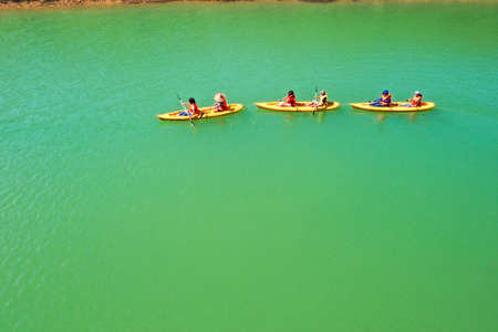 Nice Nong Dung lake in Lang Son province northern Vietnamのeditorial素材