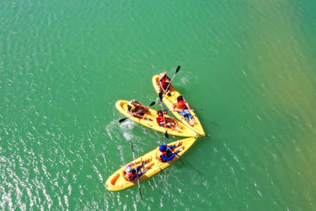 Nice Nong Dung lake in Lang Son province northern Vietnamのeditorial素材