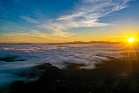 Nice Linh Quy Phap An pagoda in mountain Lam Dong province southern Vietnamの写真素材