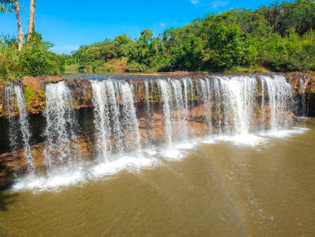 Dak Mai waterfall in Binh Phuoc province southern Vietnamの写真素材