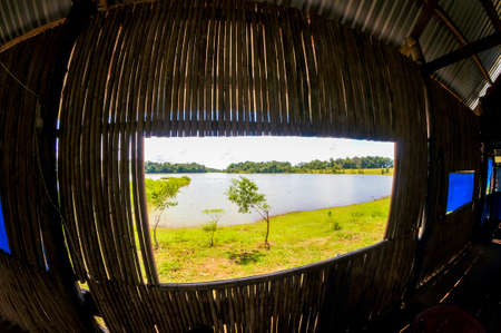 Bau Lach grass land in Binh Phuoc province southern Vietnamの写真素材