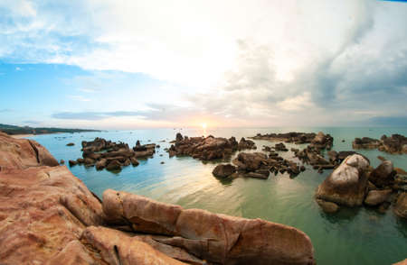 Ke Ga cape in Binh Thuan province central Vietnamの写真素材