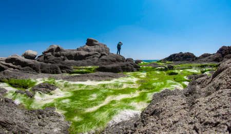 Ganh Son landscape in Binh Thuan province central Vietnamの写真素材