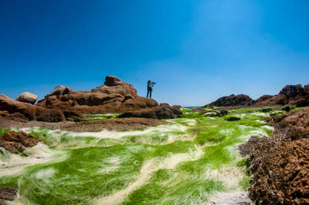 Ganh Son landscape in Binh Thuan province central Vietnamの写真素材