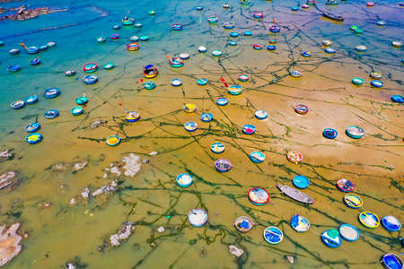 Mui La Gan beach in Binh Thuan province central Vietnamの写真素材