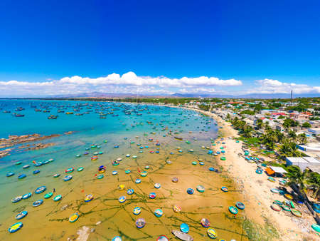 Mui La Gan beach in Binh Thuan province central Vietnamの写真素材