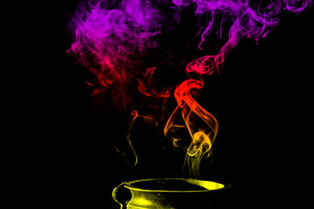 Smoking photography in houseの写真素材