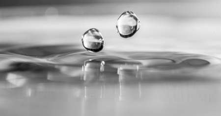 Splash water photography in houseの写真素材