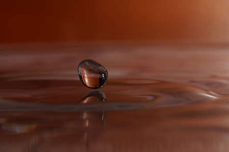 Splash water photography in houseの写真素材