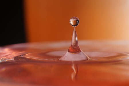 Splash water photography in houseの写真素材