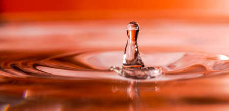 Splash water photography in houseの写真素材
