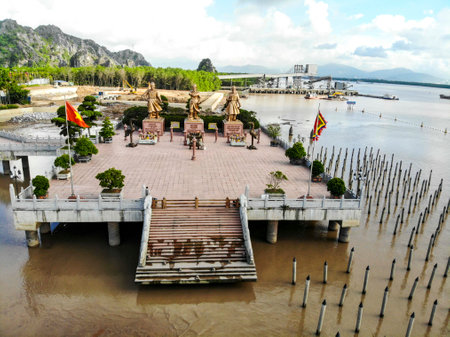 Bach Dang Giang historical place in Hai Phong city northern Vietnamのeditorial素材