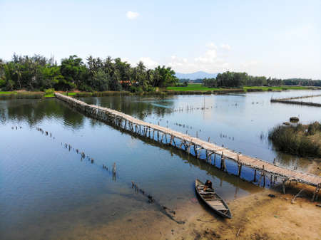 Traditional village in Binh Dinh province central Vietnamのeditorial素材