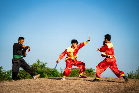 Binh Dinh traditional martial in Binh Dinh province central Vietnamのeditorial素材