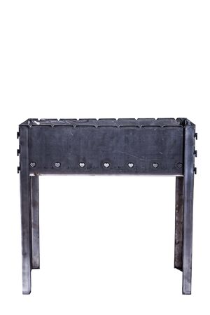 BBQ with patterns forged on a white background for the catalogの写真素材