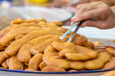 closeup of pickled Tamarind fruits の写真素材