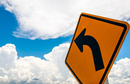 Traffic curve and sunny days in summer.の写真素材