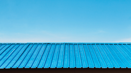 Roofed with sheet metal roofs.の写真素材