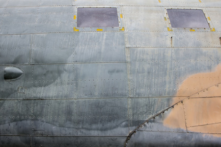 Dirty texture of old plane bodyの写真素材