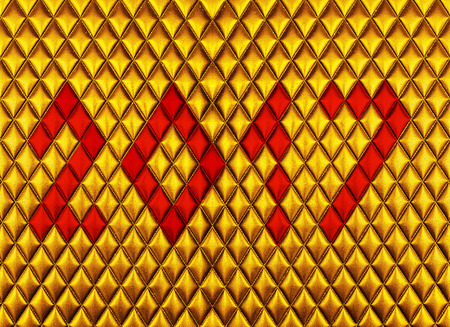 gold Leather upholstery texture backgroundの写真素材
