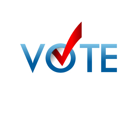 Voting Symbols design. template Elections icons. check marks.のイラスト素材