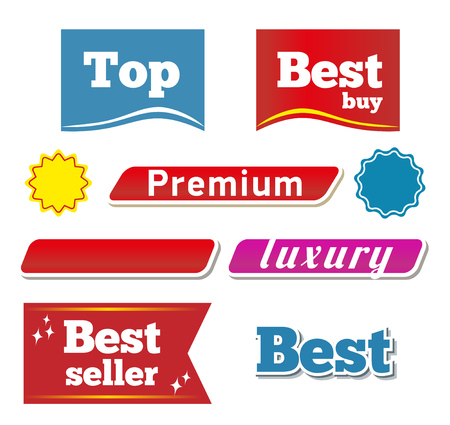 Banners and botton. Vector set For your projects.のイラスト素材