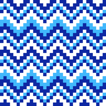 seamless pattern cubic blue, white and squaresのイラスト素材