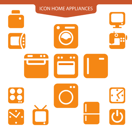Set icons home appliancesのイラスト素材