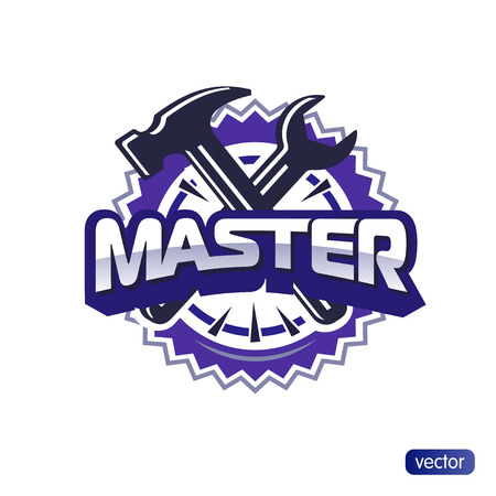 Illustration - text master, hammer and wrenchのイラスト素材