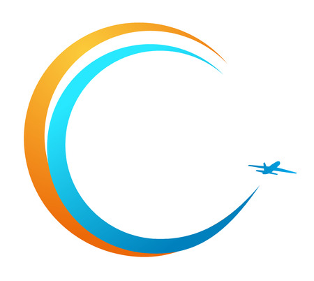 banner flight aircraftのイラスト素材