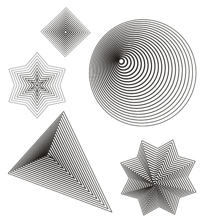 Vector Lines shapeのイラスト素材