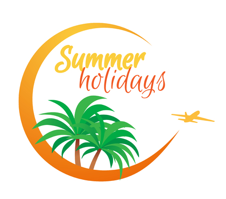 banner Summer holidaysのイラスト素材