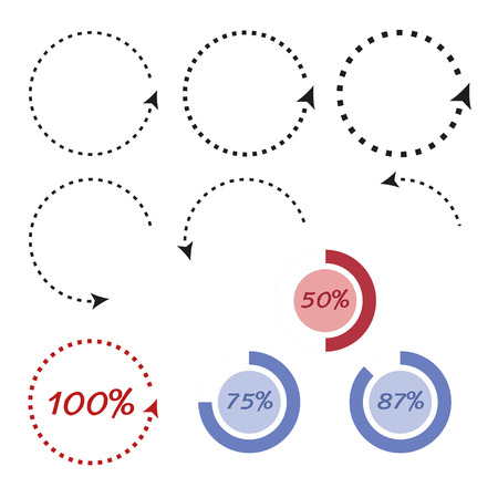 Infographic circle arrows.のイラスト素材