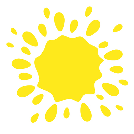 Vector illustration of the sun.のイラスト素材