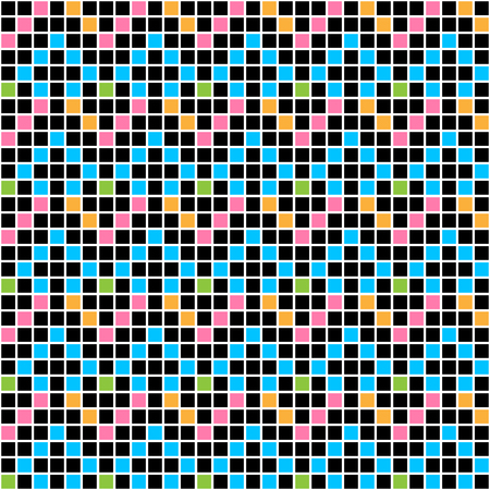 Graphic square color. Mosaic vector patterned tile.