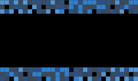 Graphic square color. Blue squares on black background for loyalty card.のイラスト素材