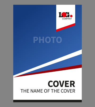 A skin template for a construction company or other areas. The text is placed on a uniform background for easy replacement. vector illustrationのイラスト素材