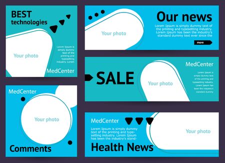 Modern design web banner. For social media mobile apps and website.のイラスト素材